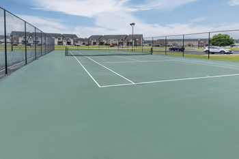 Open tennis court